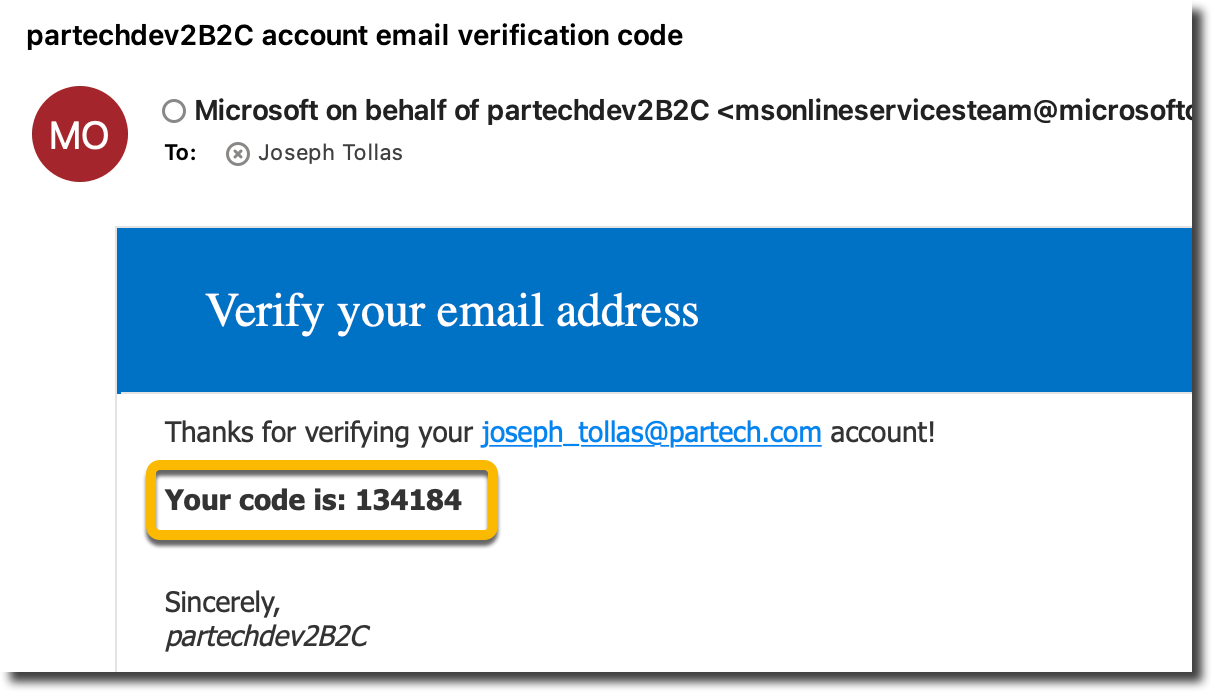 Email Code